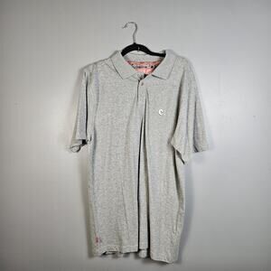 Vtg Chocolate Skateboard Grey Polo Shirt Embroidered Men's‎ XL Skater 90s Y2K